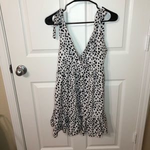 Dalmatian print dress